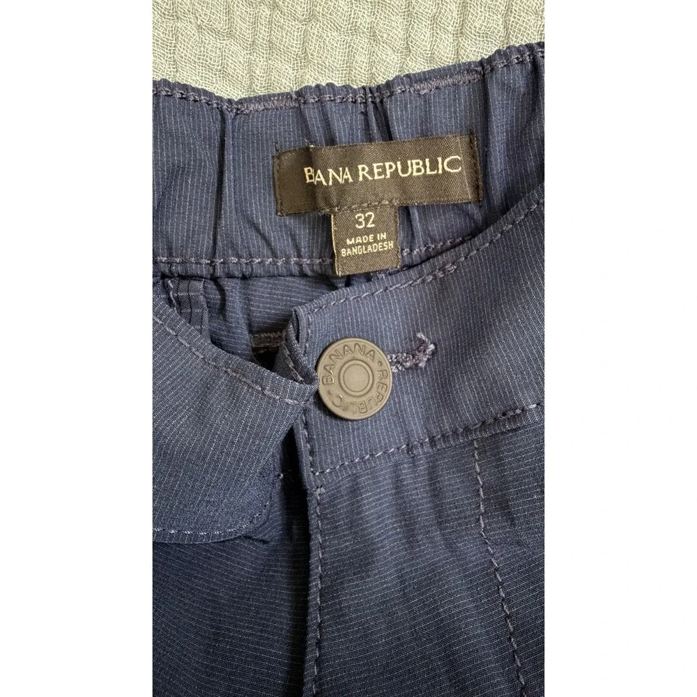 Banana Republic Core Temp Shorts Men's Sz 32 Navy Blue‎ Golf Outdoors EUC